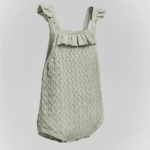 ZARA OPENWORK KNIT JUMPSUIT